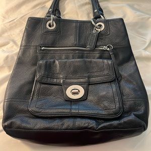 Leather coach purse
